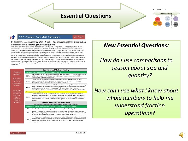 Essential Questions New Essential Questions: How do I use comparisons to reason about size