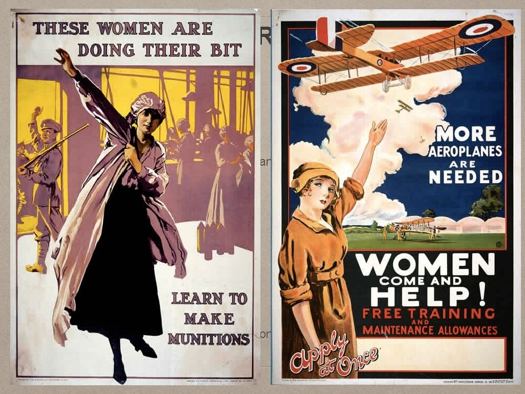 FACTORY WORKERS IN THE FIRST WORLD WAR • the majority of factory workers during