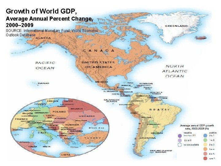 Growth of World GDP, Average Annual Percent Change, 2000– 2009 SOURCE: International Monetary Fund,