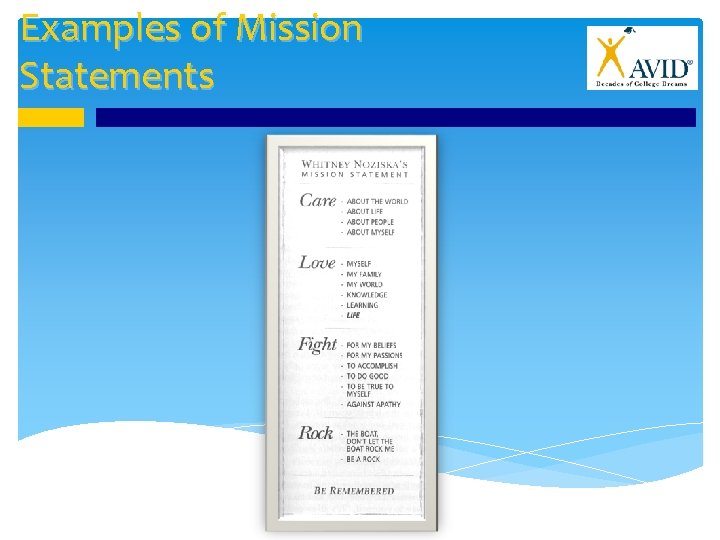 Examples of Mission Statements 