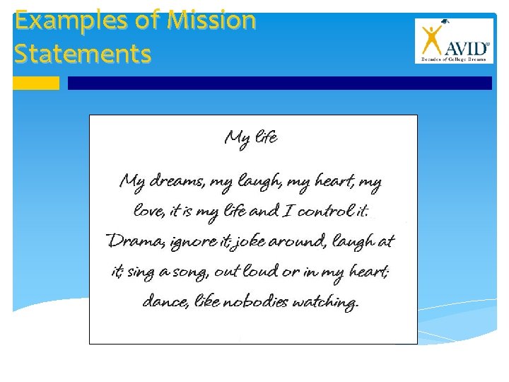 Examples of Mission Statements 