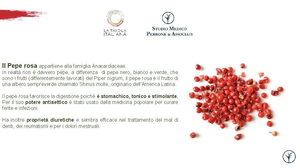 Il Pepe rosa appartiene alla famiglia Anacardiaceae. In realtà non è davvero pepe, a