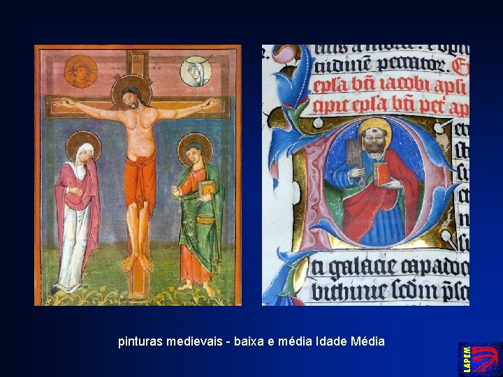 pinturas medievais - baixa e média Idade Média 