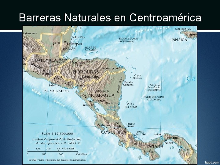 Barreras Naturales en Centroamérica 