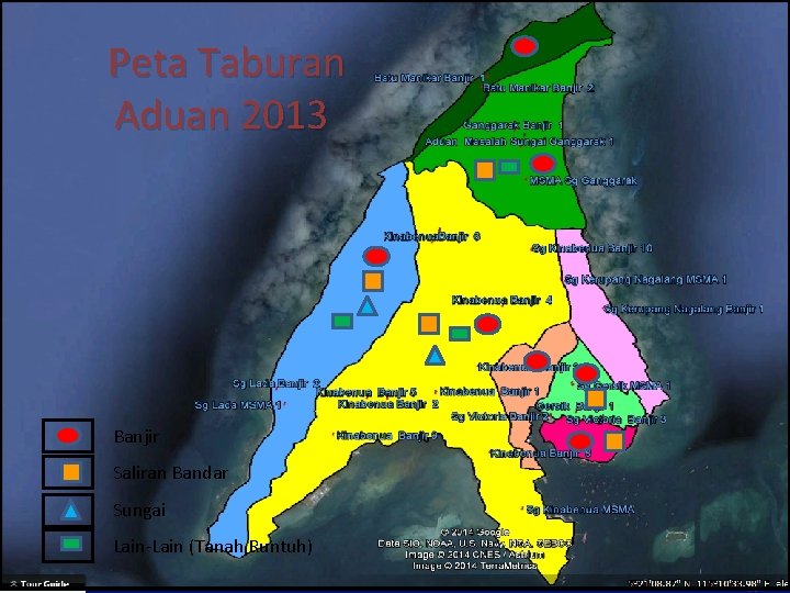 Peta Taburan Aduan 2013 Banjir Saliran Bandar Sungai Lain-Lain (Tanah Runtuh) 