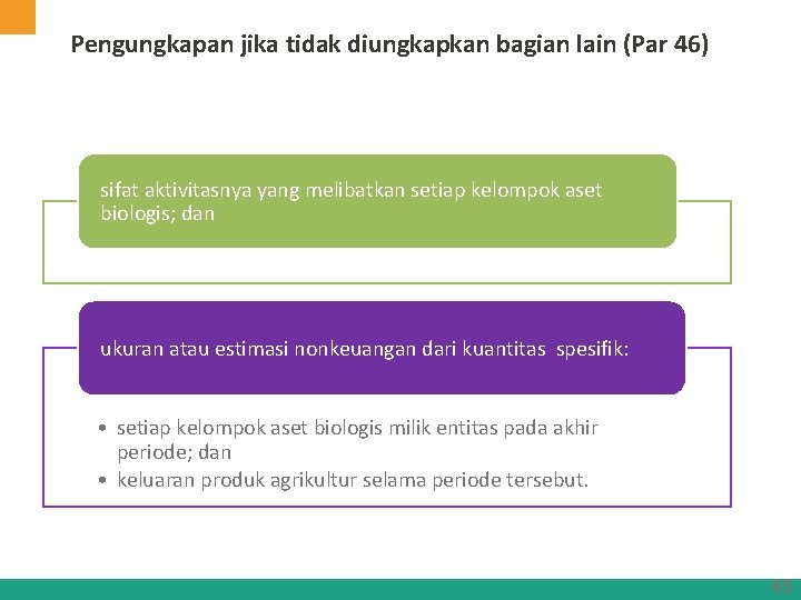Pengungkapan jika tidak diungkapkan bagian lain (Par 46) sifat aktivitasnya yang melibatkan setiap kelompok
