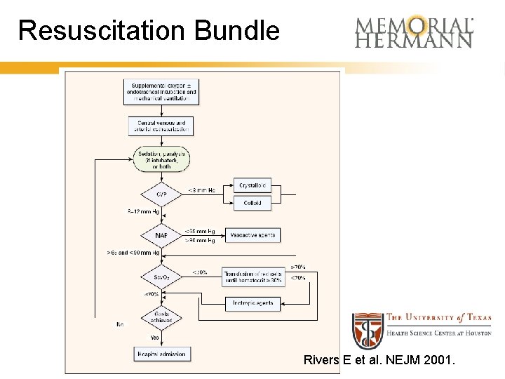 Resuscitation Bundle Rivers E et al. NEJM 2001. 