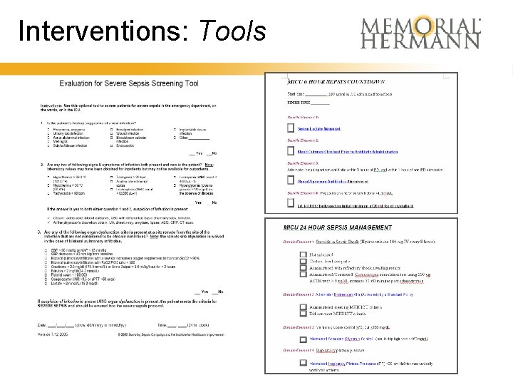 Interventions: Tools 