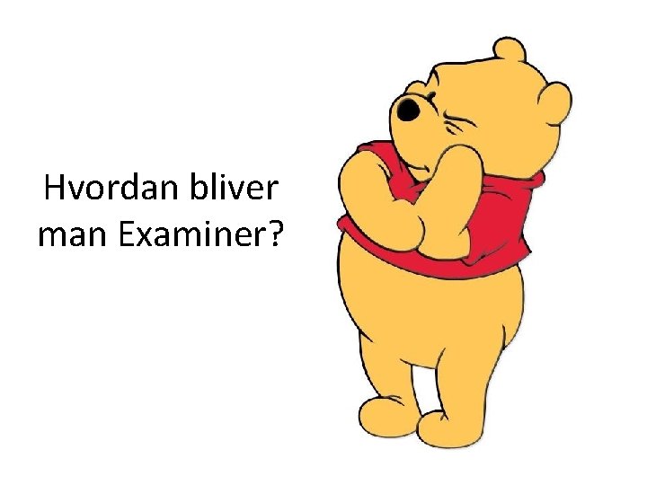 Hvordan bliver man Examiner? 