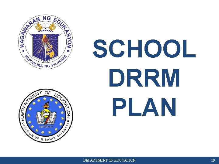 SCHOOL DRRM PLAN DEPARTMENT OF EDUCATION 39 