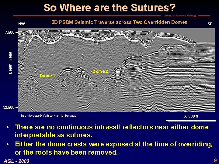 So Where are the Sutures? Bureau of Economic Geology NW 3 D PSDM Seismic