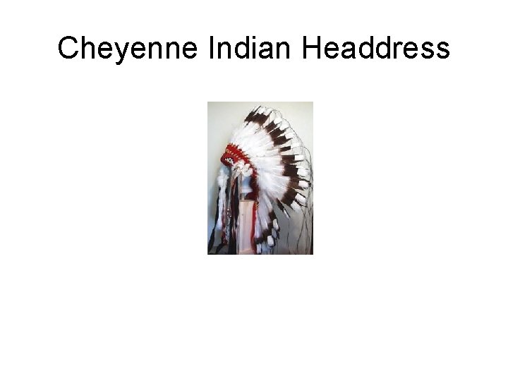 Cheyenne Indian Headdress 