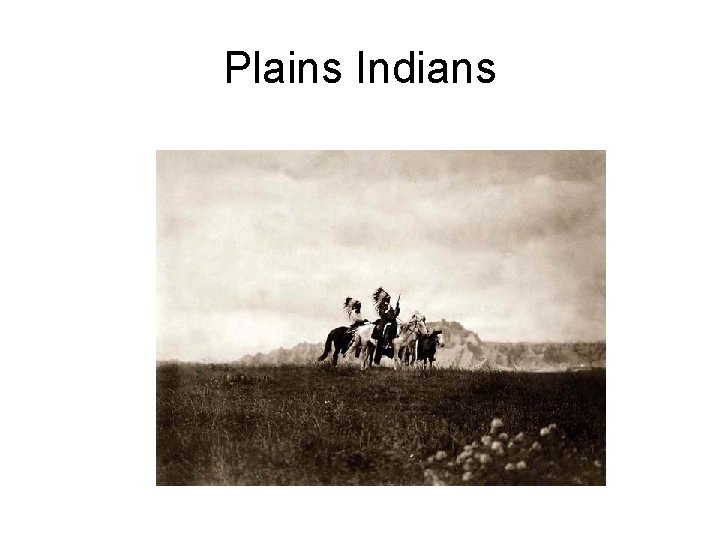 Plains Indians 