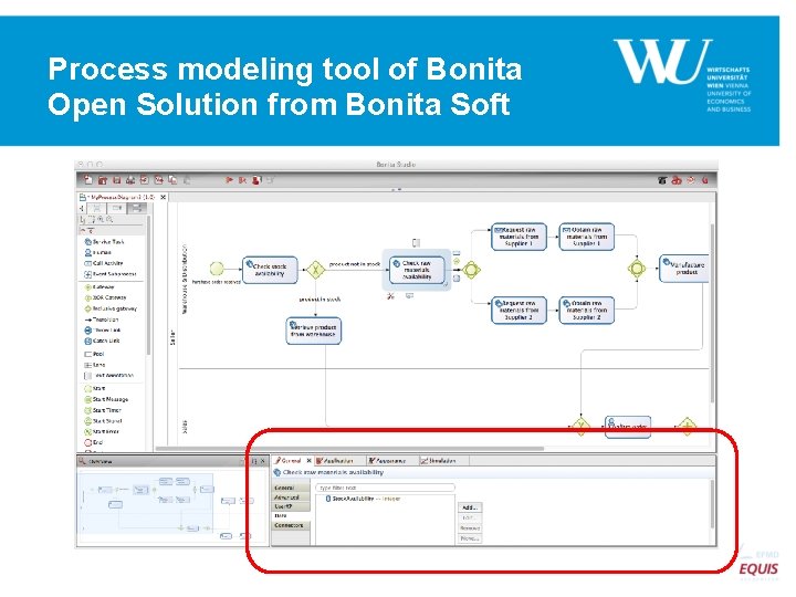 Process modeling tool of Bonita Open Solution from Bonita Soft 