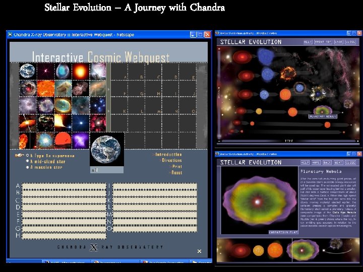 Stellar Evolution – A Journey with Chandra 