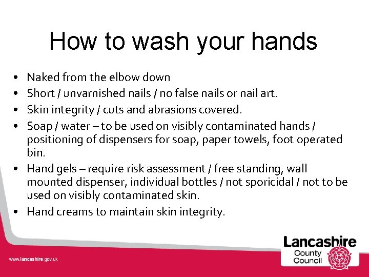 How to wash your hands • • Naked from the elbow down Short /