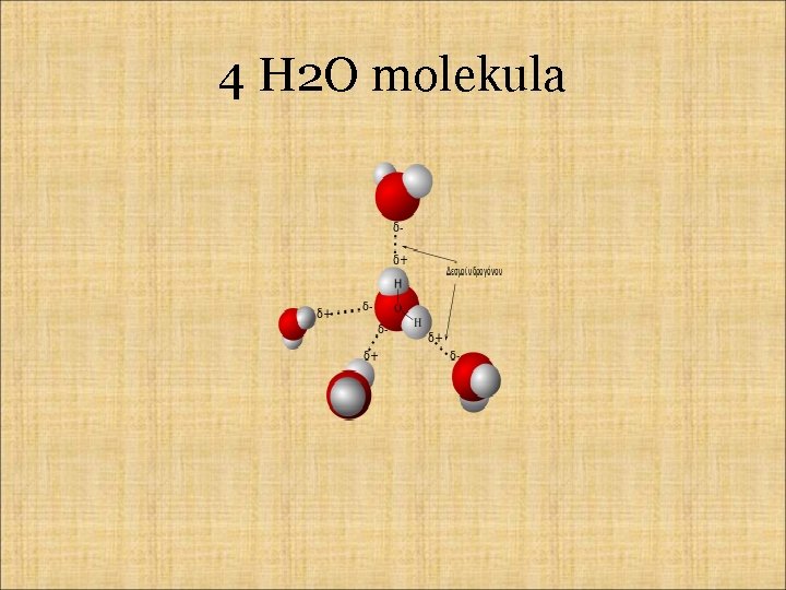 4 H 2 O molekula 