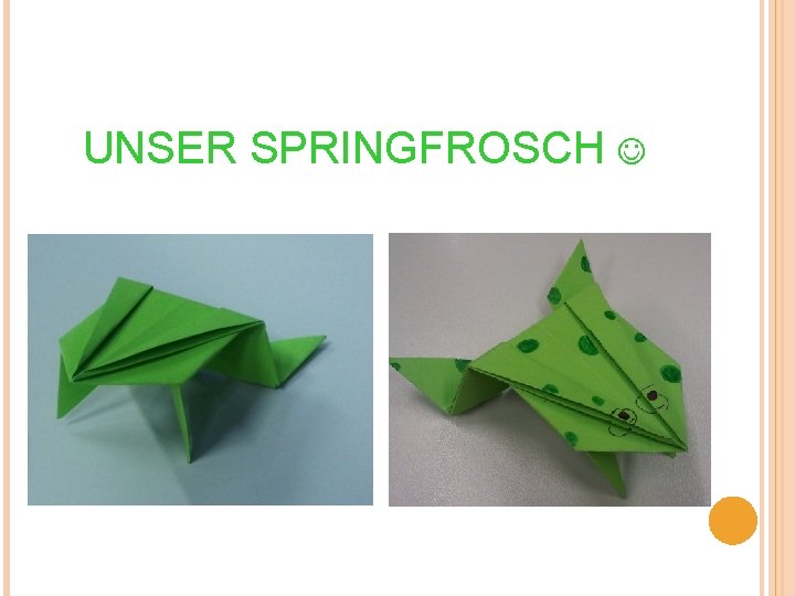 UNSER SPRINGFROSCH 