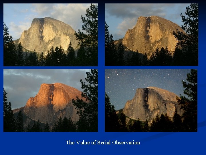 The Value of Serial Observation 