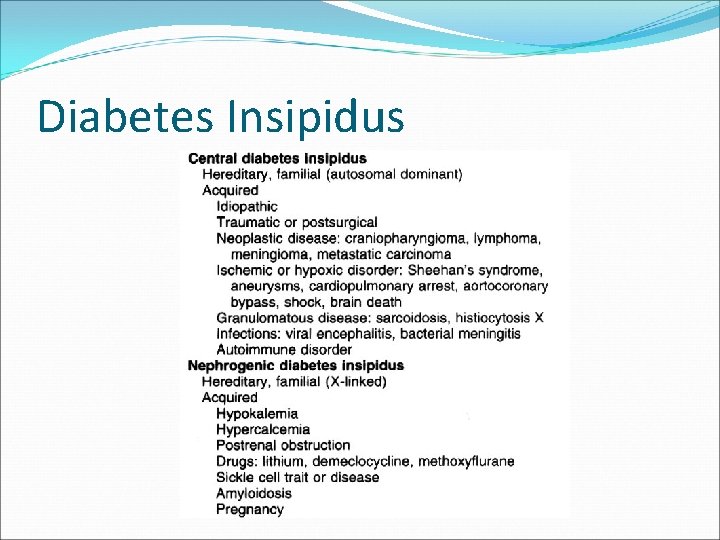 Diabetes Insipidus 