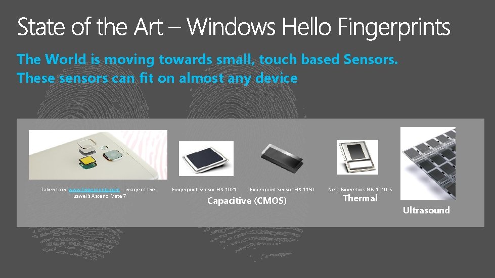The World is moving towards small, touch based Sensors. These sensors can fit on