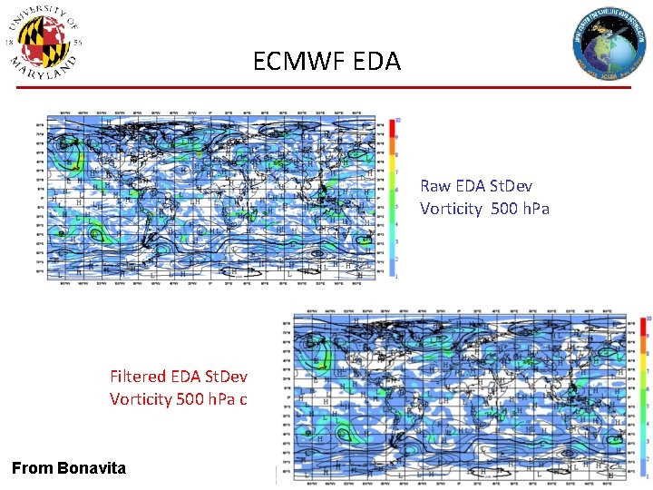 ECMWF EDA Raw EDA St. Dev Vorticity 500 h. Pa Course 2014 - EDA