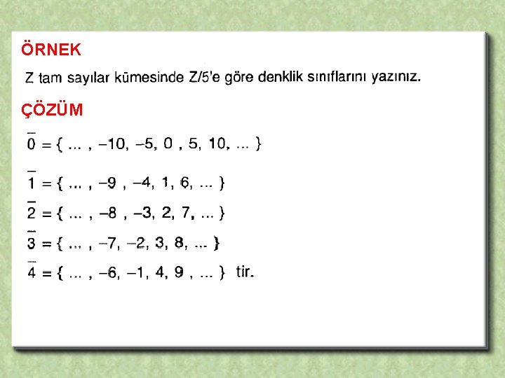 ÖRNEK ÇÖZÜM 