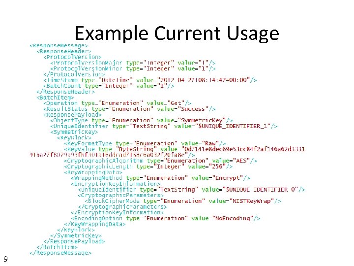 Example Current Usage 9 