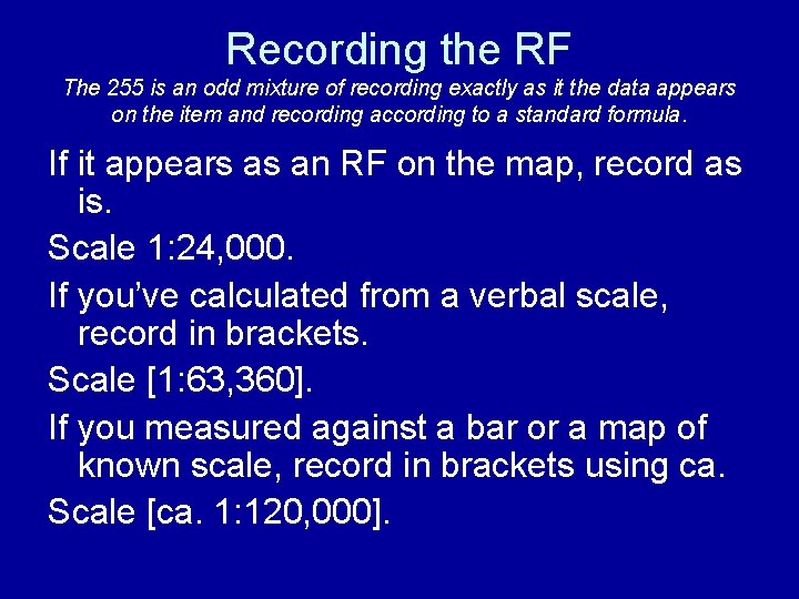 Recording the RF The 255 is an odd mixture of recording exactly as it