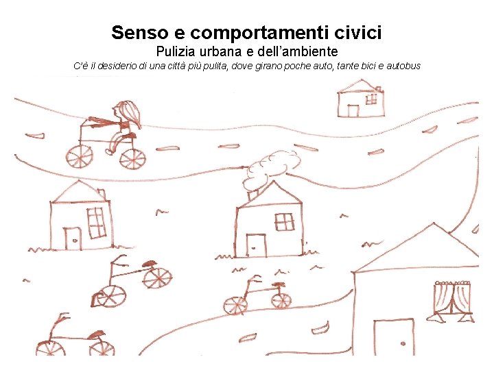 Senso e comportamenti civici Pulizia urbana e dell’ambiente C’è il desiderio di una città