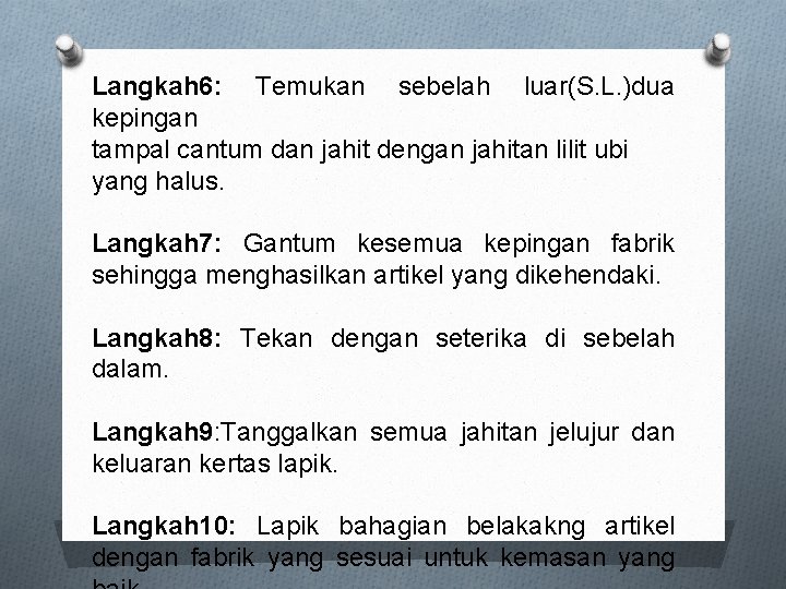 Langkah 6: Temukan sebelah luar(S. L. )dua kepingan tampal cantum dan jahit dengan jahitan