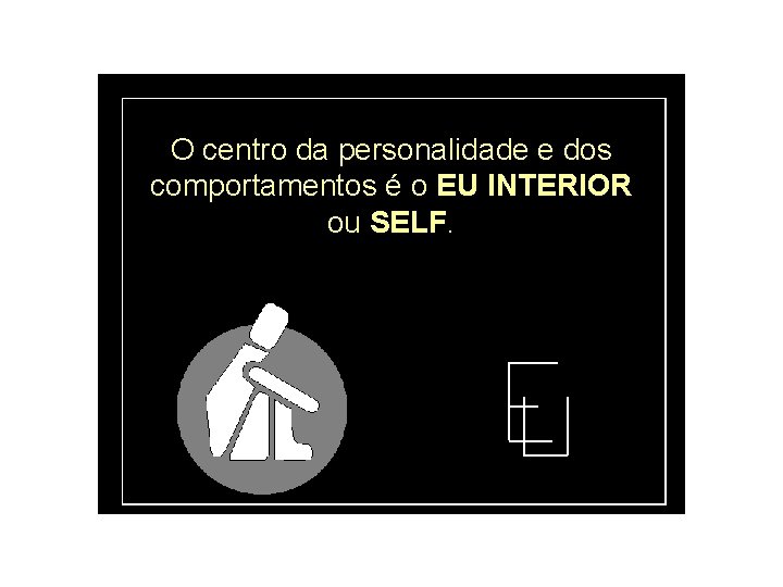 O centro da personalidade e dos comportamentos é o EU INTERIOR ou SELF. 