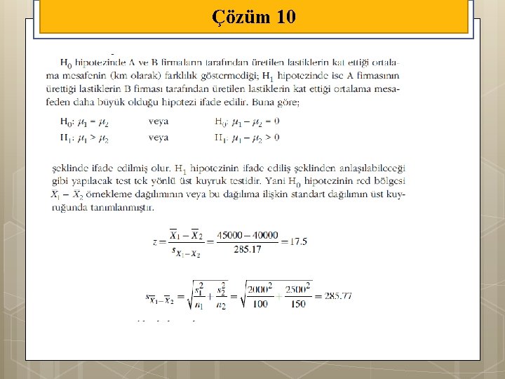 Çözüm 10 