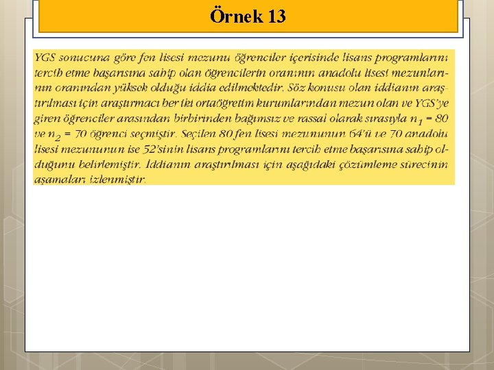 Örnek 13 