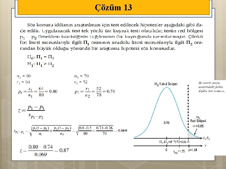 Çözüm 13 