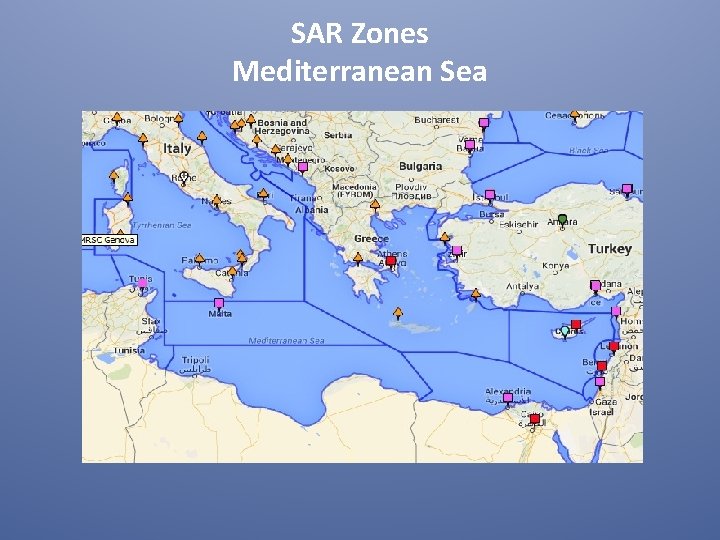 SAR Zones Mediterranean Sea 