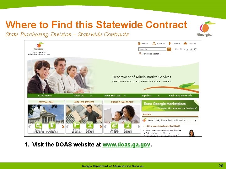 Where to Find this Statewide Contract State Purchasing Division – Statewide Contracts 1. Visit