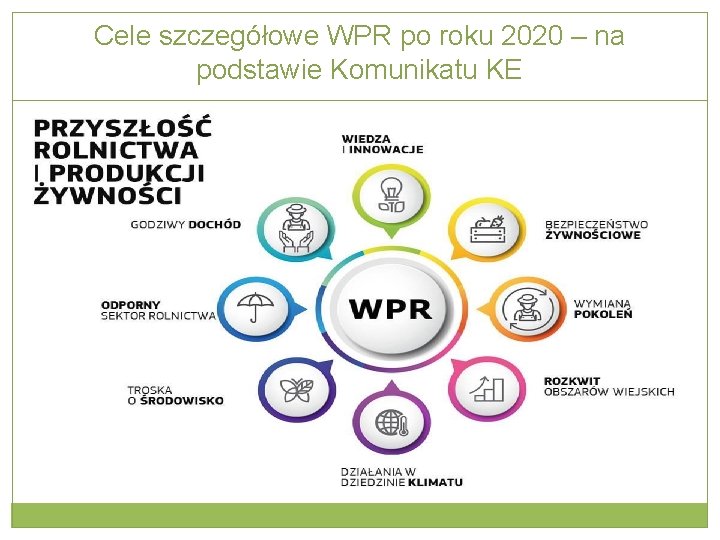 Cele szczegółowe WPR po roku 2020 – na podstawie Komunikatu KE 