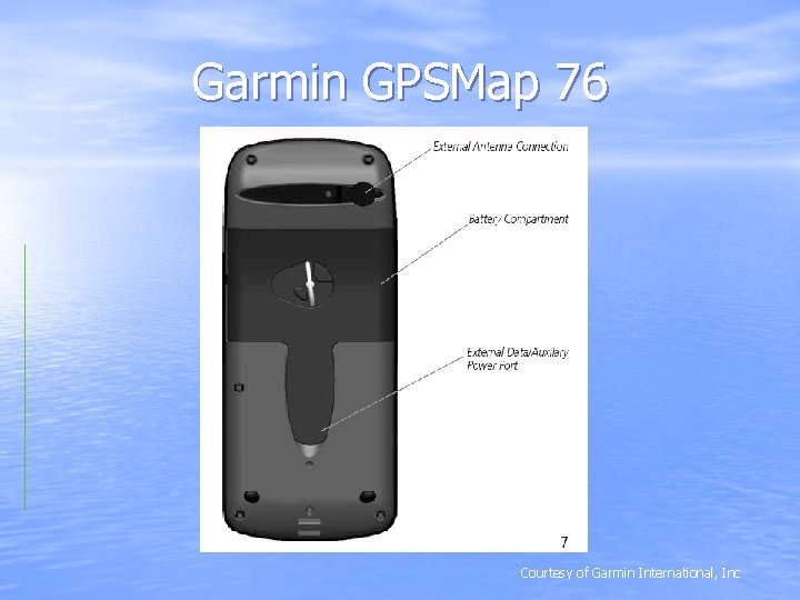 Garmin GPSMap 76 Courtesy of Garmin International, Inc 