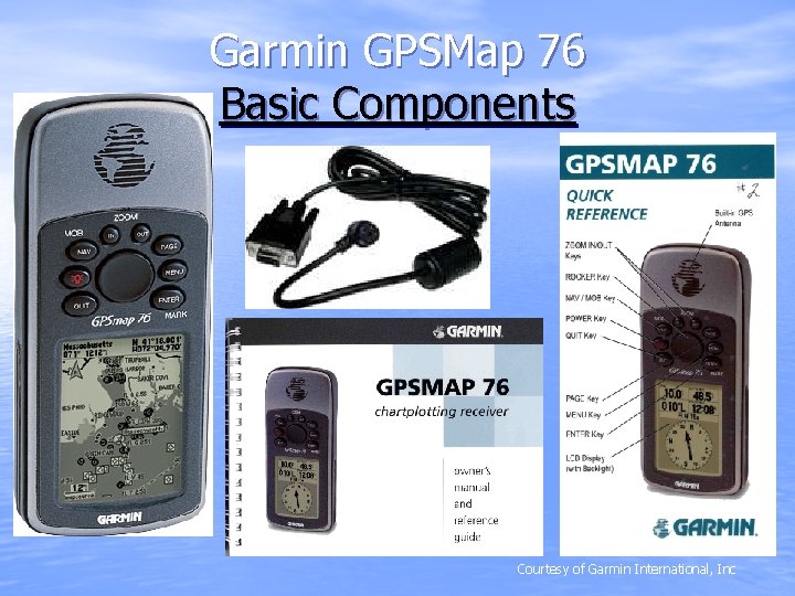 Garmin GPSMap 76 Basic Components Courtesy of Garmin International, Inc 