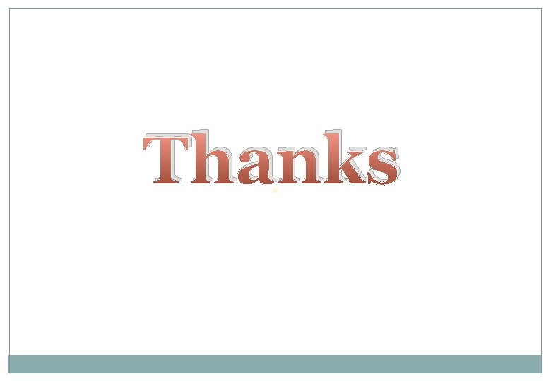 Thanks 