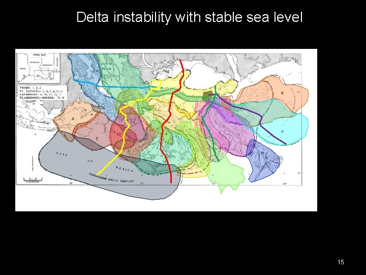 Delta instability with stable sea level 15 