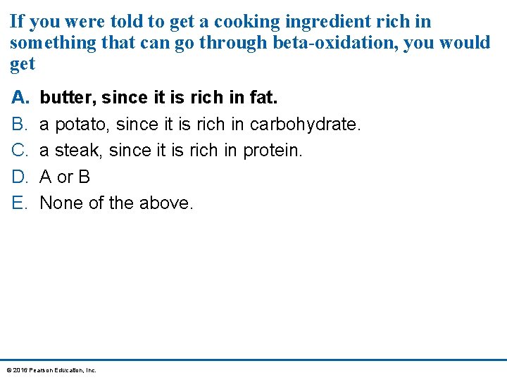 If you were told to get a cooking ingredient rich in something that can