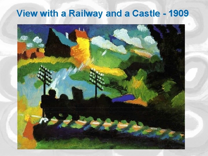 View with a Railway and a Castle - 1909 