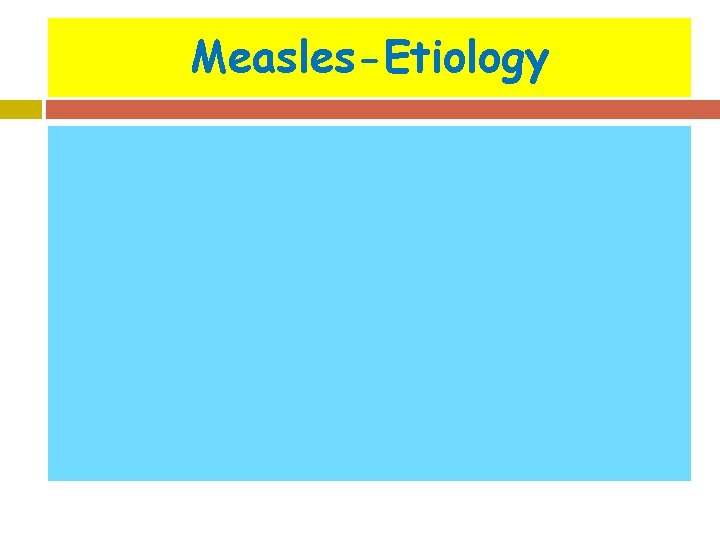 Measles-Etiology 