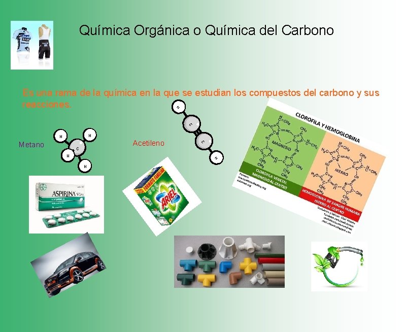 Química Orgánica o Química del Carbono H Es una rama de la química en