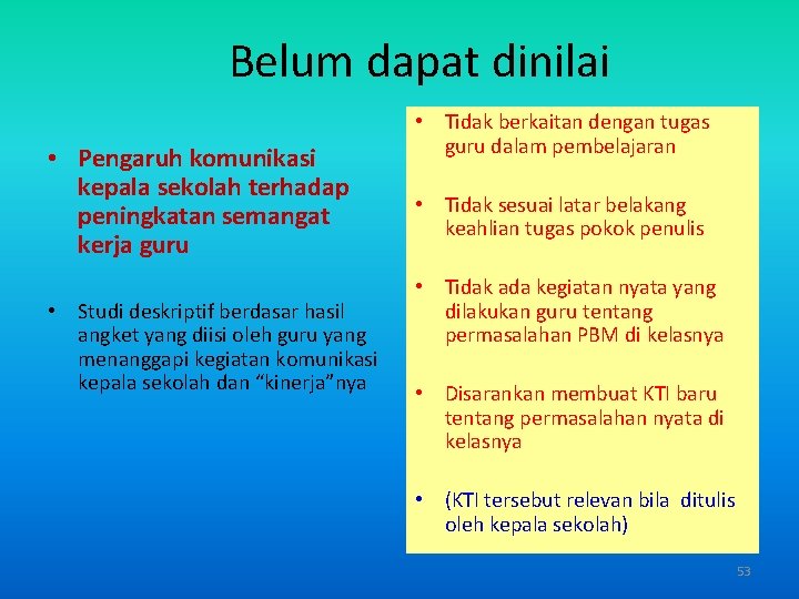 Belum dapat dinilai • Pengaruh komunikasi kepala sekolah terhadap peningkatan semangat kerja guru •