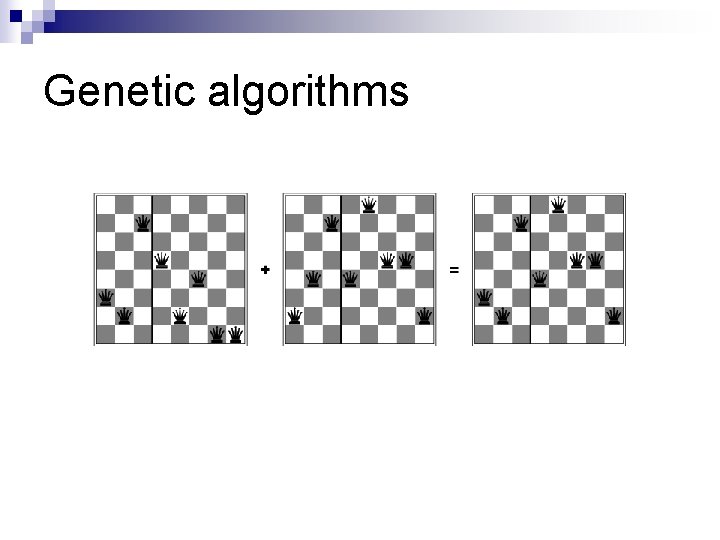 Genetic algorithms 