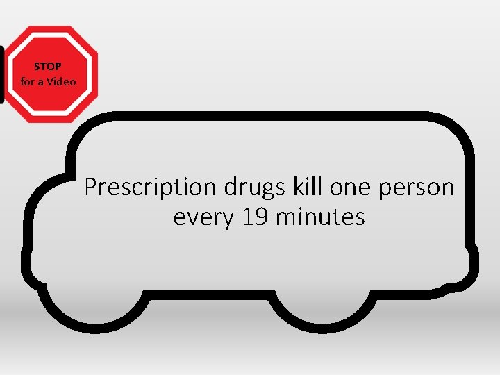STOP for a Video Prescription drugs kill one person every 19 minutes 