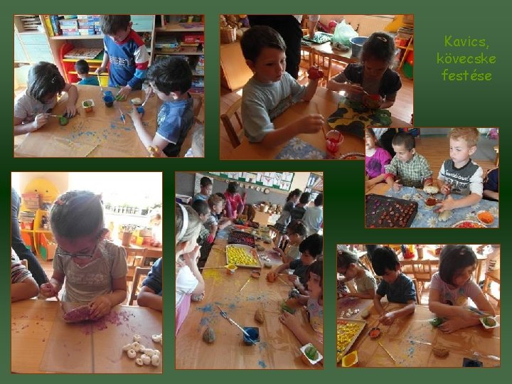 Kavics, kövecske festése 